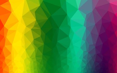 Üçgenler parlak ton renkleriyle yüzeye çıkar. Belirsiz soyut çizimler ve gradyan. İşiniz için yepyeni bir tasarım.  