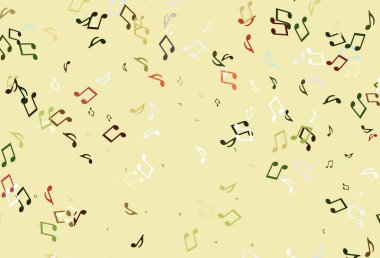 Müzik sembollü vektör şablonu.