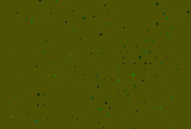 Açık Çokrenkli, Gökkuşağı vektör örtüsü ve kumar sembolleri.