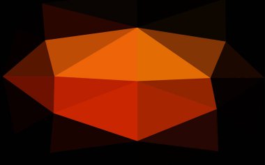 Çemberli çokgen biçiminde koyu kırmızı vektör deseni.