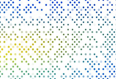 Açık Mavi, noktalı sarı vektör arkaplanı.