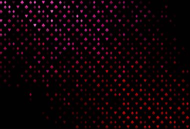 Koyu Mor, kart elementleriyle pembe vektör düzeni.