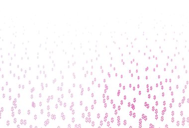 Açık Pembe, bankacılık sembollü Mavi vektör düzeni.