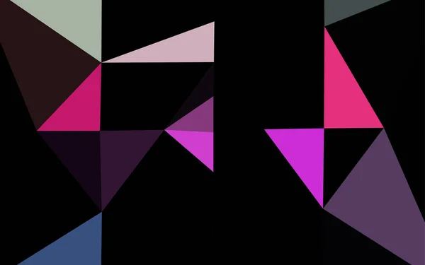 Dunkelrotes Vektormuster Polygonalen Stil Mit Kreisen — Stockvektor