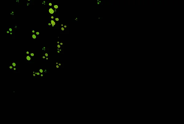 带气泡形状的深绿色矢量模板 — 图库矢量图片
