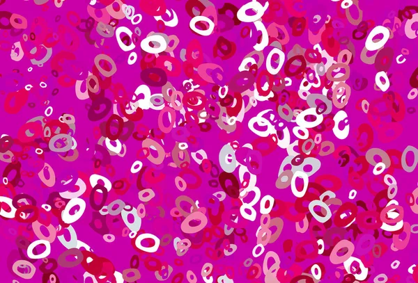 Nahtloses Muster Mit Rosa Und Lila Blüten — Stockvektor