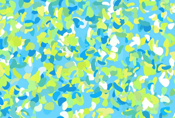 Bleu Clair Motif Vectoriel Jaune Aux Formes Chaotiques — Image vectorielle