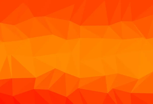 Licht Oranje Vector Abstract Mozaïek Achtergrond — Stockvector