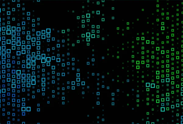 Bleu Foncé Fond Vectoriel Vert Avec Rectangles — Image vectorielle