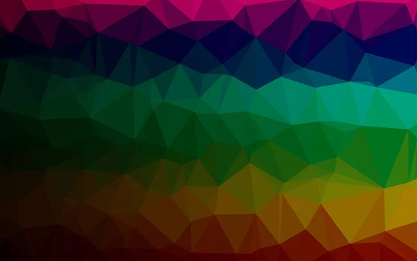 色彩艳丽的带有三角形渐变的抽象插图 全新设计 — 图库矢量图片