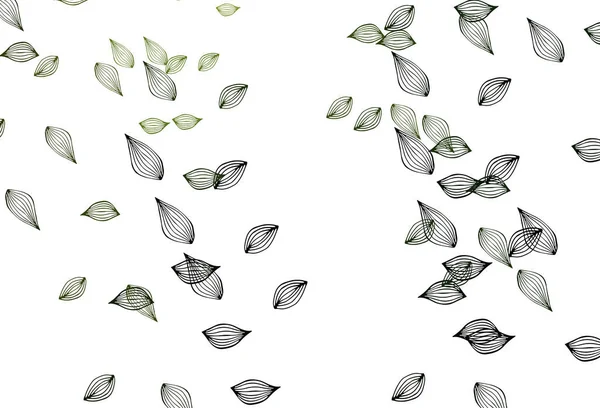 Couverture Vectorielle Doodle Vert Clair — Image vectorielle