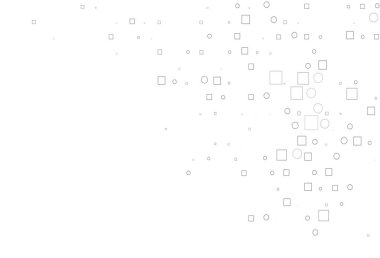 Açık Gümüş, dairesel benekli gri vektör düzeni, küpler.