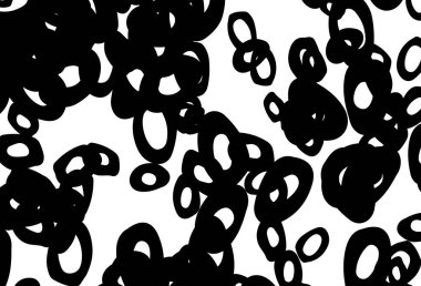 Küreli siyah ve beyaz vektör deseni.