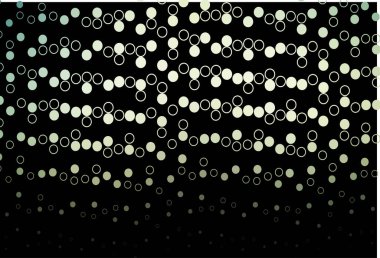 Daireli koyu yeşil vektör şablonu.