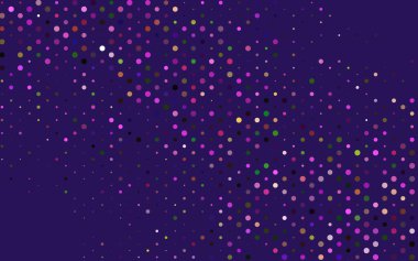 Noktalı vektör arkaplanı. Belirli soyut çemberlerle illüstrasyon. Web siteleri için desen