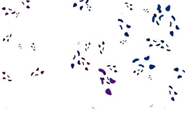 Rastgele biçimlerde açık mavi, kırmızı vektör dokusu.