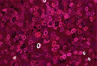 Disklerle koyu pembe vektör dokusu.