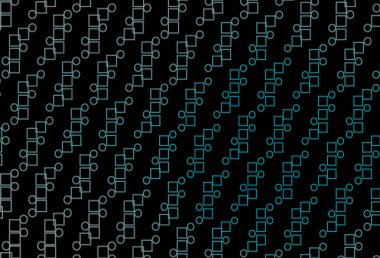 Kristaller ve dikdörtgenlerle koyu mavi vektör deseni.