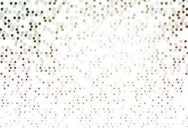 Açık Yeşil, daire şekilli kırmızı vektör düzeni.