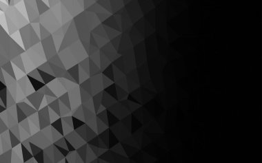 Üçgen sembollü renkli ve soyut bir illüstrasyon. Yepyeni tasarım