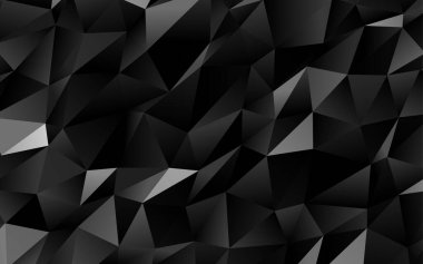 Üçgen sembollü renkli ve soyut bir illüstrasyon. Yepyeni tasarım