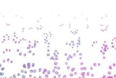 Açık Pembe, daireli Mavi vektör şablonu.