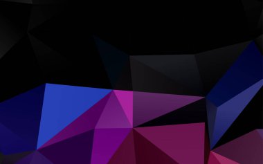 Üçgen sembollü renkli ve soyut bir illüstrasyon. Yepyeni tasarım