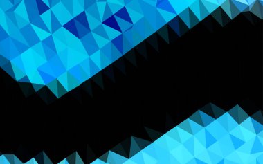 Üçgen sembollü renkli ve soyut bir illüstrasyon. Yepyeni tasarım