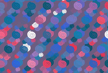 Açık Mavi, eğilmiş kurdeleli kırmızı vektör arkaplanı.