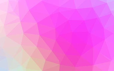 Üçgen sembollü renkli ve soyut bir illüstrasyon. Yepyeni tasarım