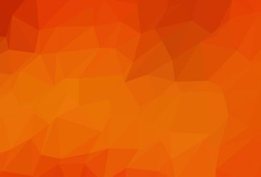 Açık Turuncu Vektör Çokgen arkaplanı.