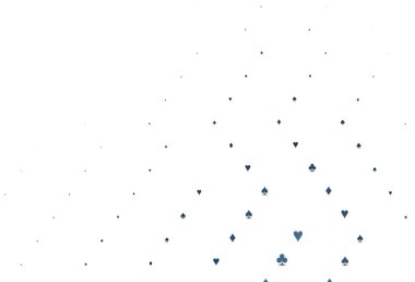 Kart sembollü hafif Mavili vektör deseni.