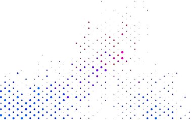 Noktalı vektör arkaplanı. Belirli soyut çemberlerle illüstrasyon. Web siteleri için desen