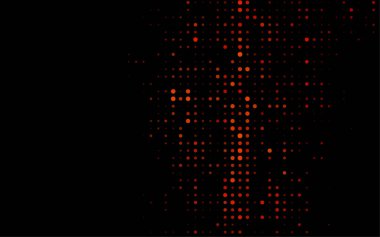 Noktalı siyah vektör arkaplanı. Soyut çemberlerin oluşturduğu bir resim. 