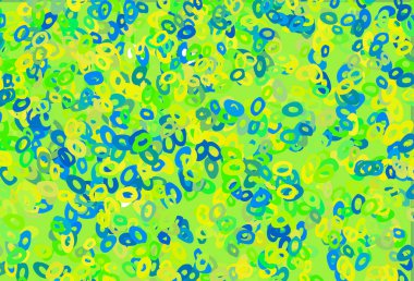 Açık Mavi, noktalı sarı vektör arkaplanı.