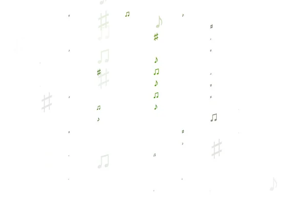 Векторный Шаблон Музыкальными Символами — стоковый вектор