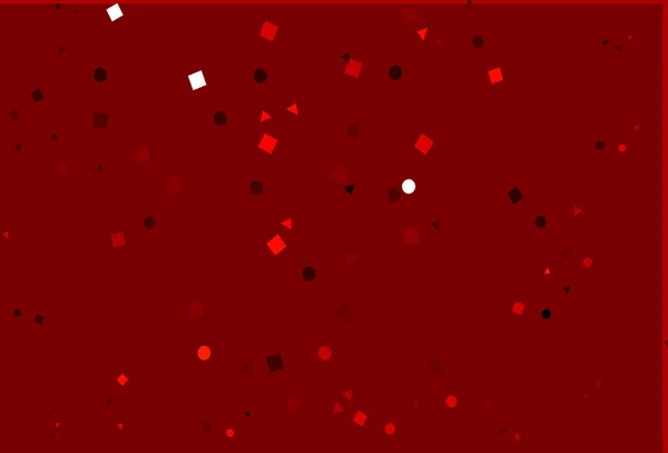 Fond Vectoriel Rouge Clair Avec Lignes Cercles Losange — Image vectorielle