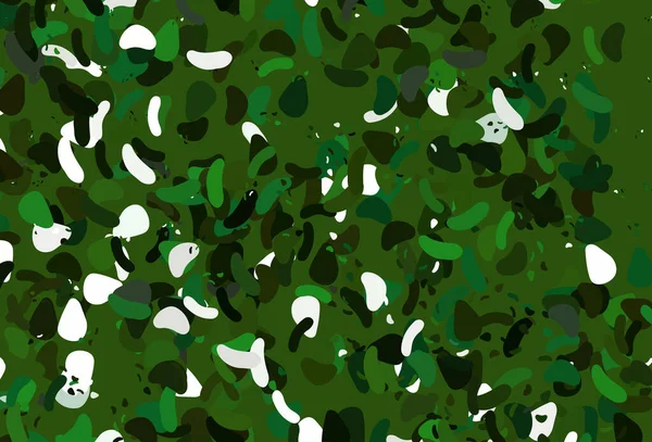 Fond Vectoriel Vert Clair Avec Des Formes Abstraites — Image vectorielle