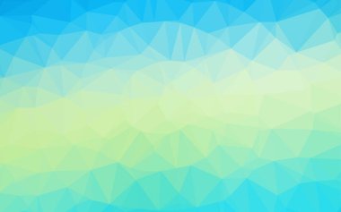 Üçgen sembollü renkli ve soyut bir illüstrasyon. Yepyeni tasarım