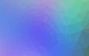 Üçgen sembollü renkli ve soyut bir illüstrasyon. Yepyeni tasarım