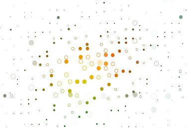 Açık yeşil, küreli sarı vektör deseni.