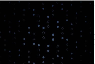 Küreli koyu mavi vektör deseni.