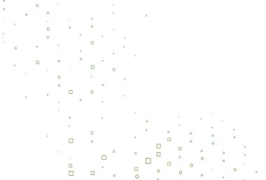 Kare biçiminde açık yeşil vektör şablonu.