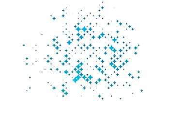 Konfetilerin geometrik şekilleri beyaz arkaplanda parlak ton renkleriyle