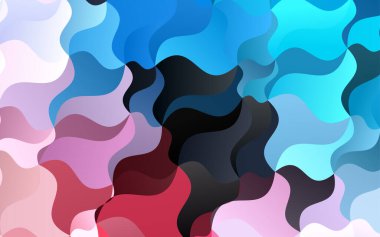 Mavi dalgalı, soyut, pürüzsüz desen