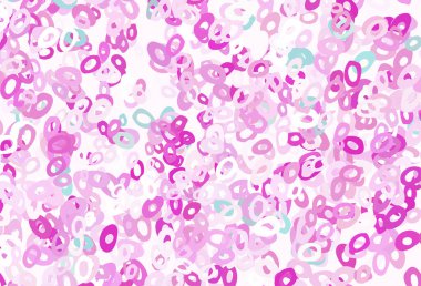 Açık Pembe, daire şekilli Mavi vektör düzeni.