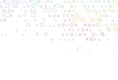 Işık Çokrenkli, Gökkuşağı vektör arkaplanı daireler, dikdörtgenler.