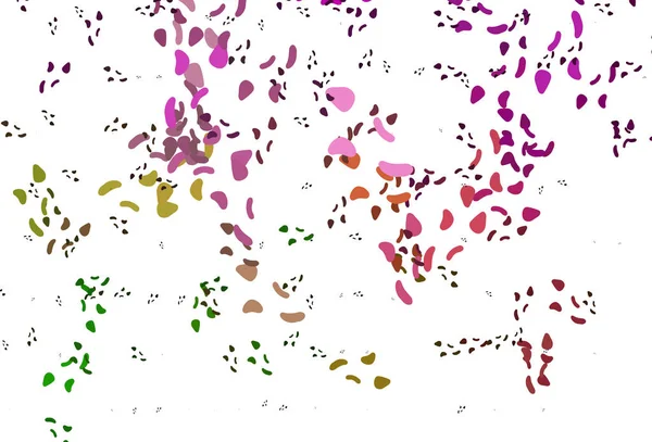 Açık Pembe, Memphis şekilli yeşil vektör şablonu.