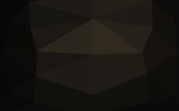 Mörk Polygonal Illustration Som Består Trianglar Geometrisk Bakgrund Origami Stil — Stock vektor