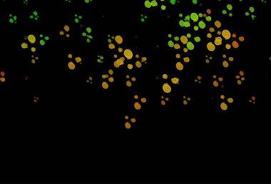 Kabarcık şekilli koyu yeşil, kırmızı vektör arkaplan.